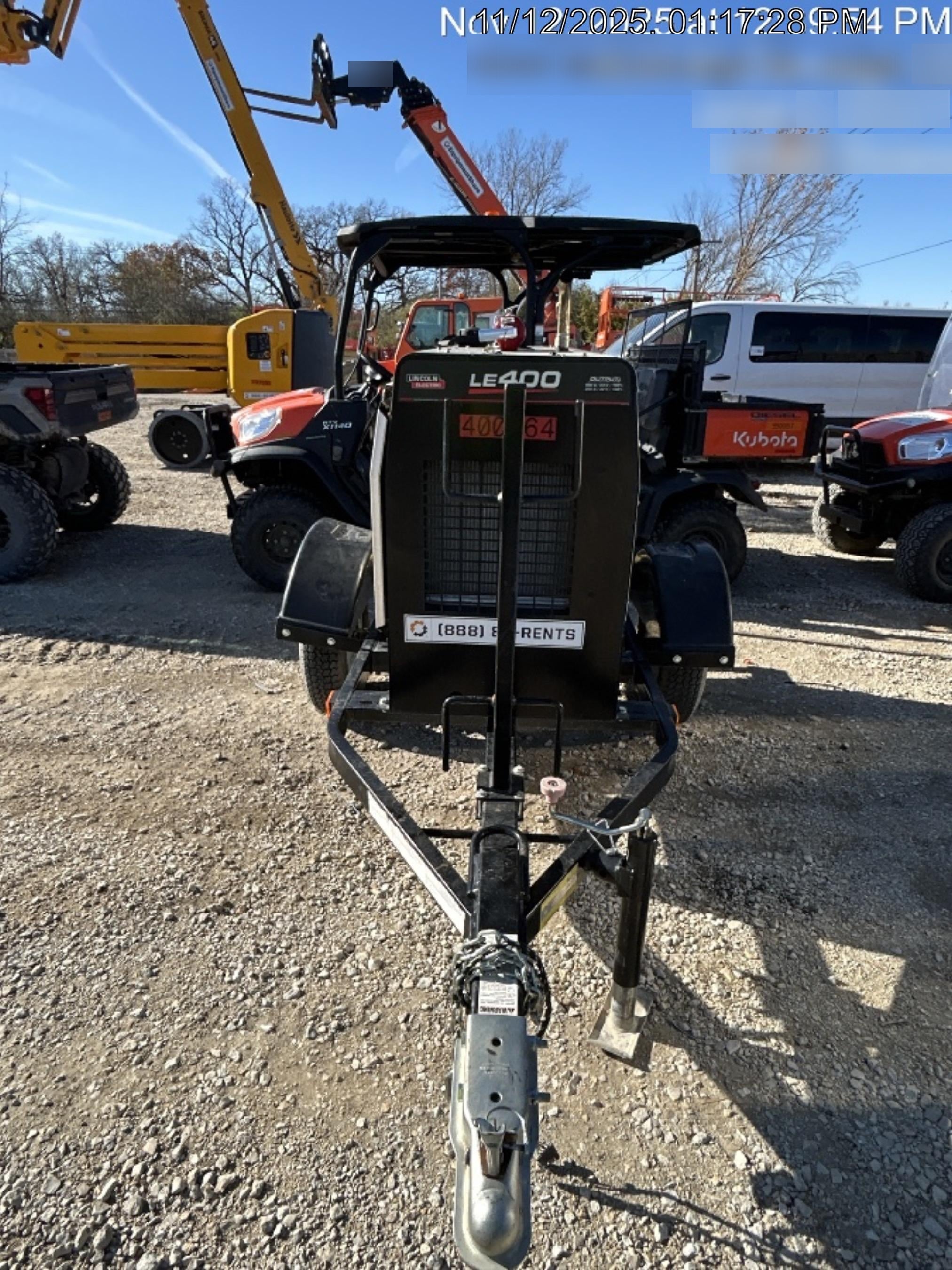 2024 Lincoln Electric LE400 Kubota V1505, Trlr, Cable Rack, Light Kit, ES Decals, T3