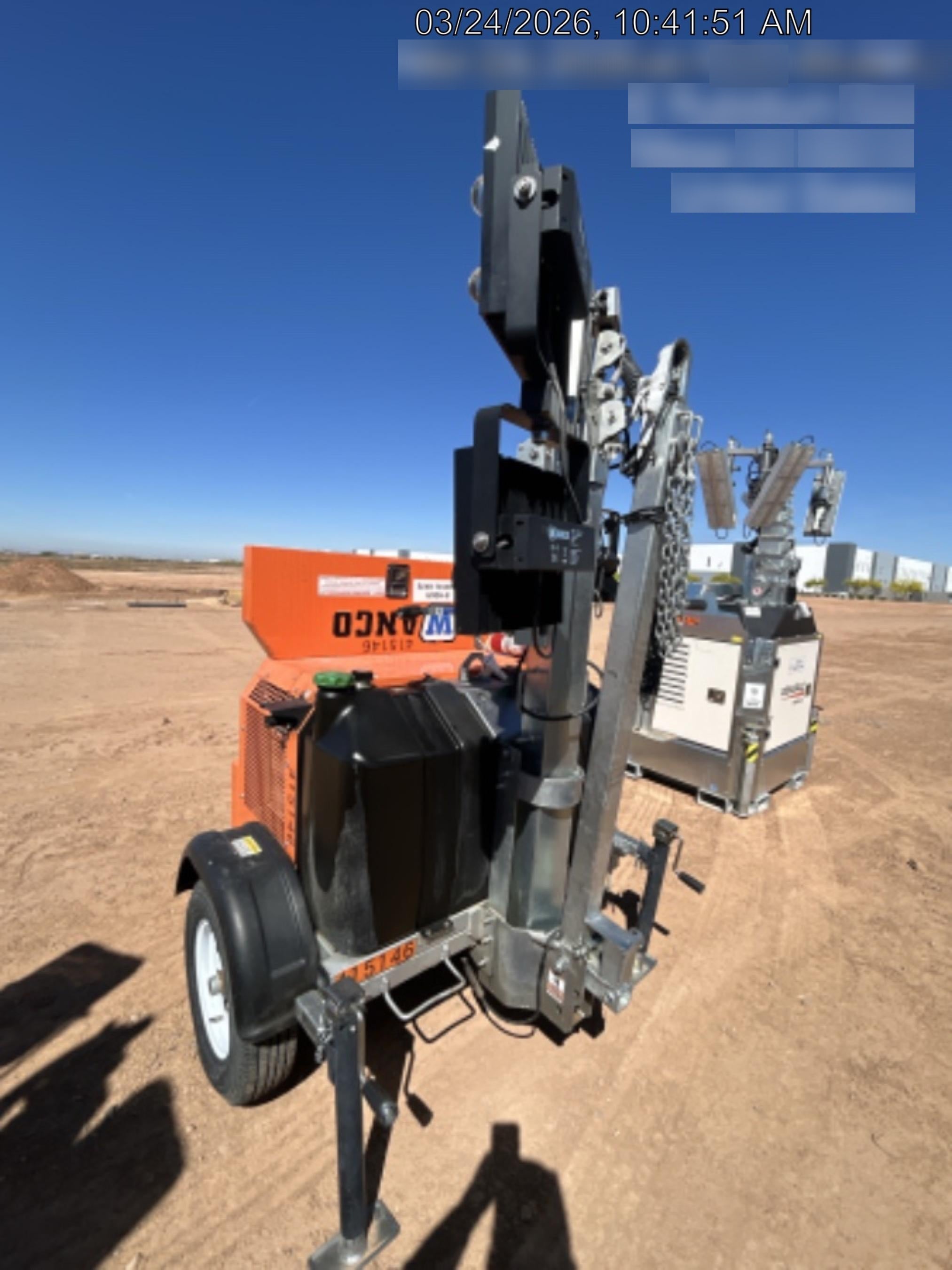 2024 Wanco WLTT-4MM4K Diesel, Deep Sea Controller, Shore Power Plug, Auto Start, (4) 350W LED Floodlights, 4kW Generator, 60 Gal Fuel Tank, 2" Ball, T3