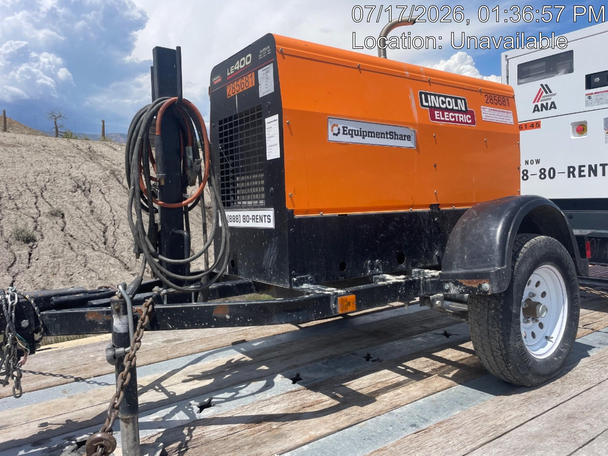 2022 Lincoln Electric LE400 Kubota V1505, Trlr, Cable Rack, Light Kit, ES Decals, T3