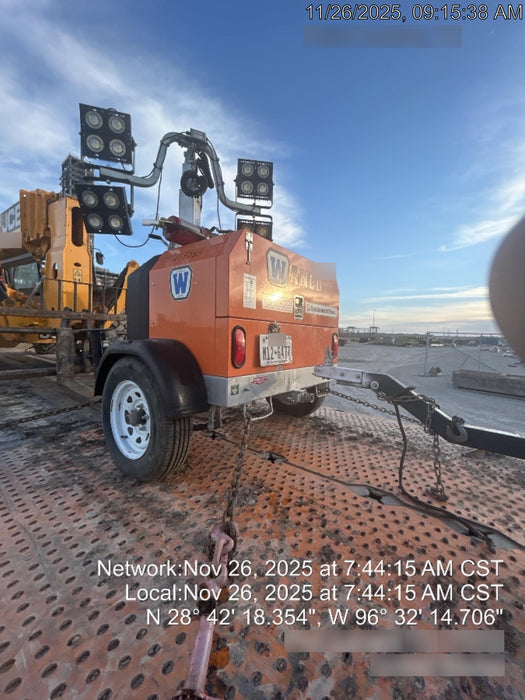 2024 Wanco WLTT-4MM4K Diesel, Deep Sea Controller, Shore Power Plug, Auto Start, (4) 350W LED Floodlights, 4kW Generator, 60 Gal Fuel Tank, 2" Ball, T3