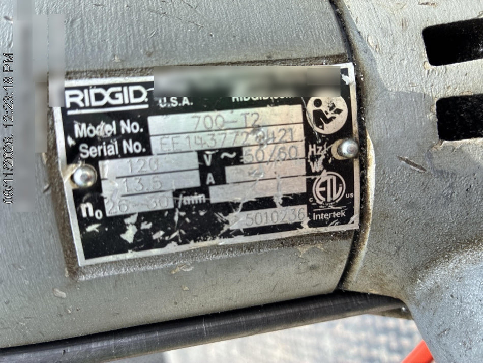 2021 RIDGID 700
