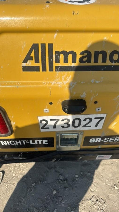 2022 Allmand NLV3GR (4) LED Light Fixture 350W, 23' Vertical Mast, 3kW Prime, Towable, ES Decals, T3