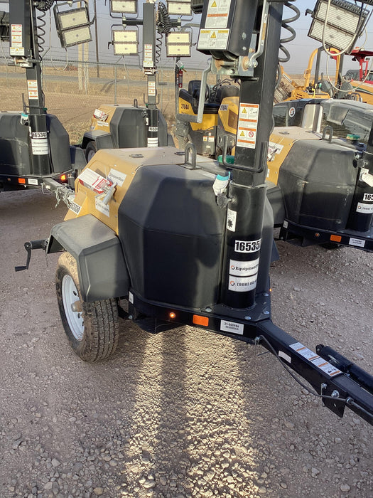 2021 Allmand NLV3GR (4) LED Light Fixture 350W, 23' Vertical Mast, 3kW Prime, Towable, Deep Sea L401, Leveling Jacks, Yanmar T4F 5.8hp