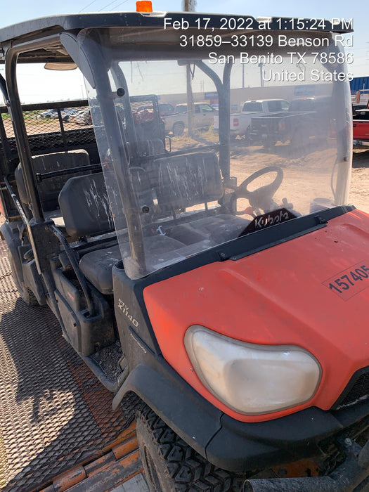 2021 Kubota RTV-X1140W-H Plastic Canopy, Windshield Acrylic Clear, LED Strobe Light, Wire Harness Kit, Back up Alarm