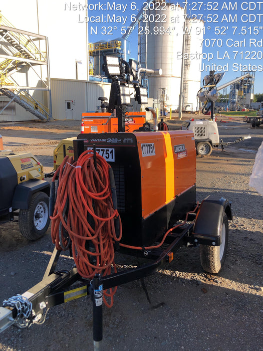 2021 Lincoln Electric Vantage 322 Vantage 322 Ready Pak 3 w/ Decals, ORANGE (includes trailer, cable rack, fender light kit) NO Telematics