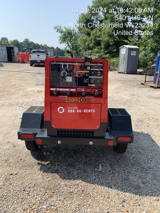 2024 Shindaiwa DGW400MDL Kubota D902 Engine, 23 HP, Dual Op Welder, Wire, Arc, Droop Stick, Tig, and CC Stick Functionality, Simulphase, 3 Phase and 1 Phase Gen Output, Single Axle NB Trlr, Slr Trckl Chrg 12V 12W, Fire Ext