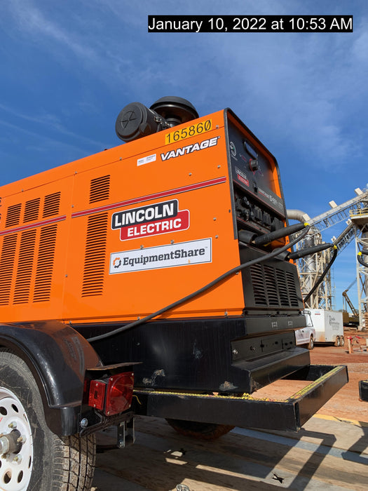 2021 Lincoln Electric Vantage 549X Ready Pak 3, ORANGE (includes trailer, cable rack, fender light kit)