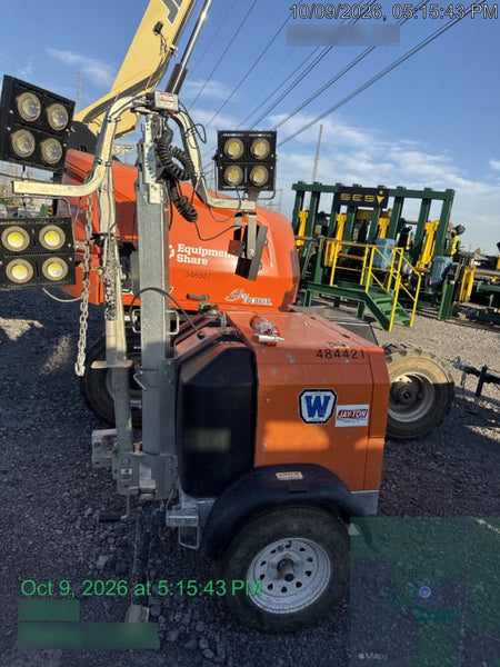 2024 Wanco WLTT-4MM4K Diesel, Mitsubishi L2E, 9.0HP @1800 rpm, Deep Sea Controller, Shore Power Plug, Auto Start, (4) 350W LED Floodlights, 4kW Generator, 60 Gal Fuel Tank, 2" Ball, T3