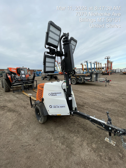 2023 Generac MLT2 Diesel, Flex Switch 120V Input, Powerzone Controller, (4) 320W LED Lights, 4kW Generator, 39.9 Gal Fuel Tank, 2" Ball, T3