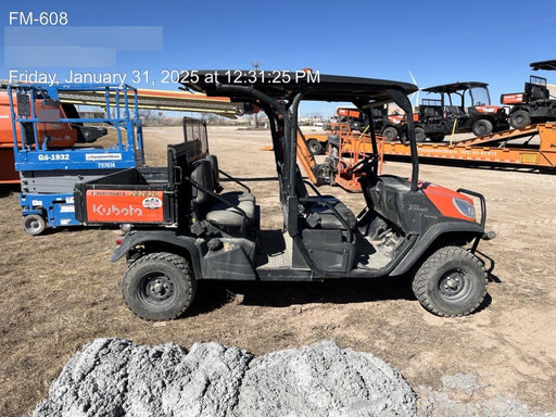 2022 Kubota RTV-X1140W-H Plastic Canopy, Windshield Acrylic Clear, LED Strobe Light, Wire Harness Kit, Back up Alarm