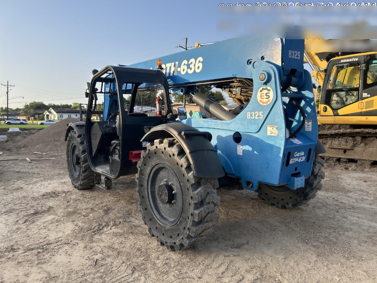 2018 Genie GTH-636 Genie GTH-636 w/Open ROPS, Solid Tires, Work Light/Beacon, 48" Carriage and Forks