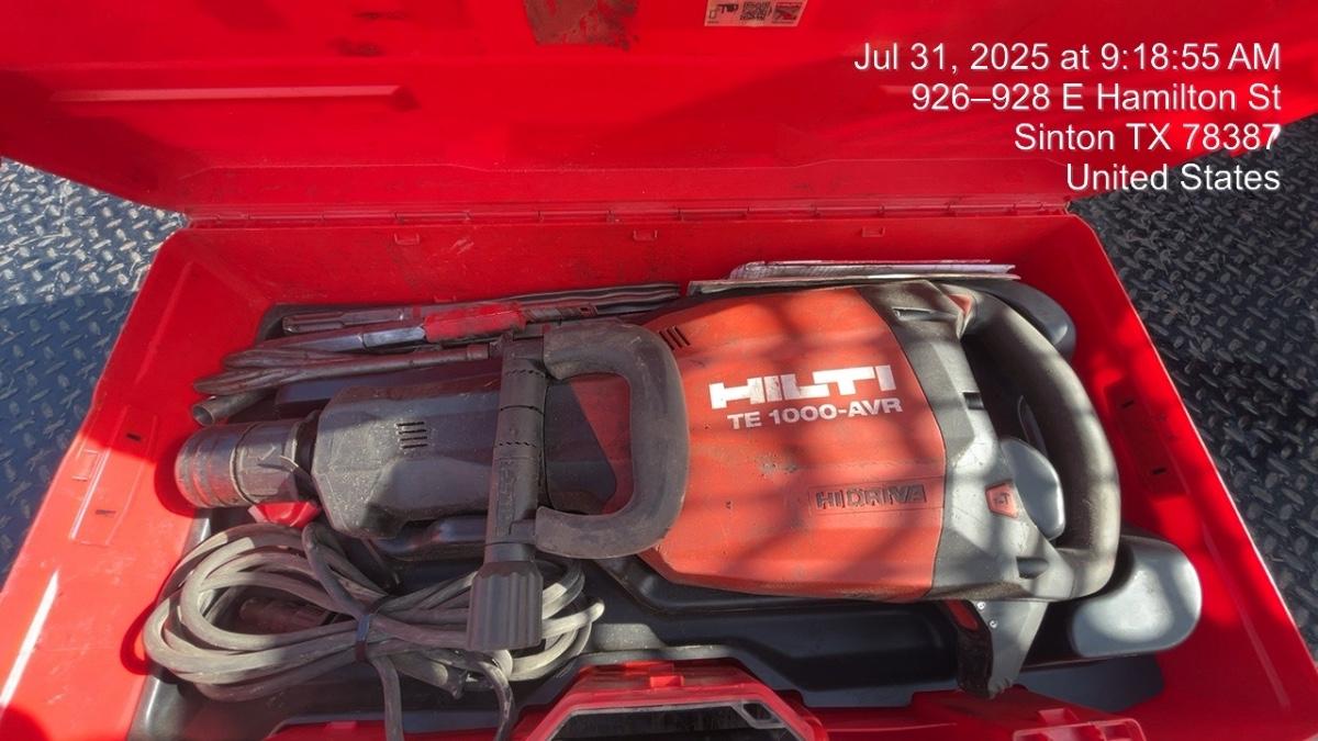 2019 HILTI TE 1000-AVR