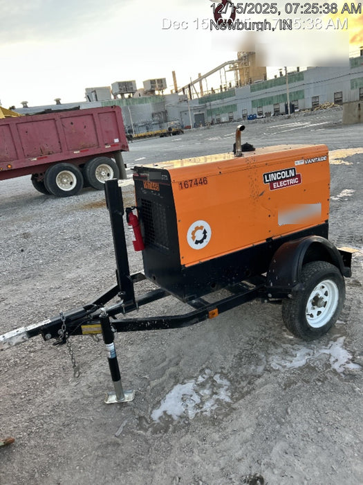 2021 Lincoln Electric Vantage 322 Vantage 322 Ready Pak 3 w/ Decals, ORANGE (includes trailer, cable rack, fender light kit) NO Telematics