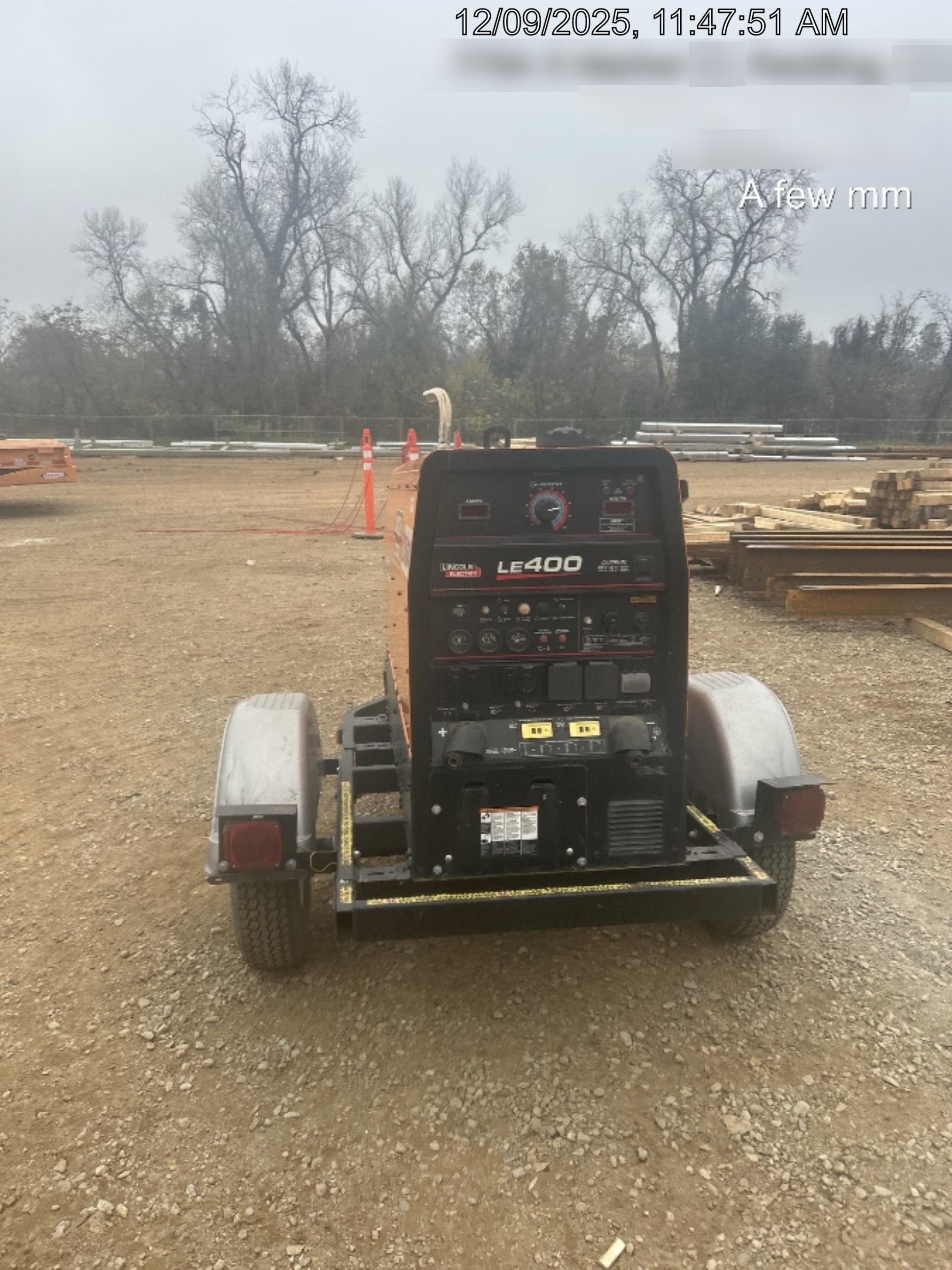 2022 Lincoln Electric LE400 Kubota V1505, Trlr, Cable Rack, Light Kit, ES Decals, T3