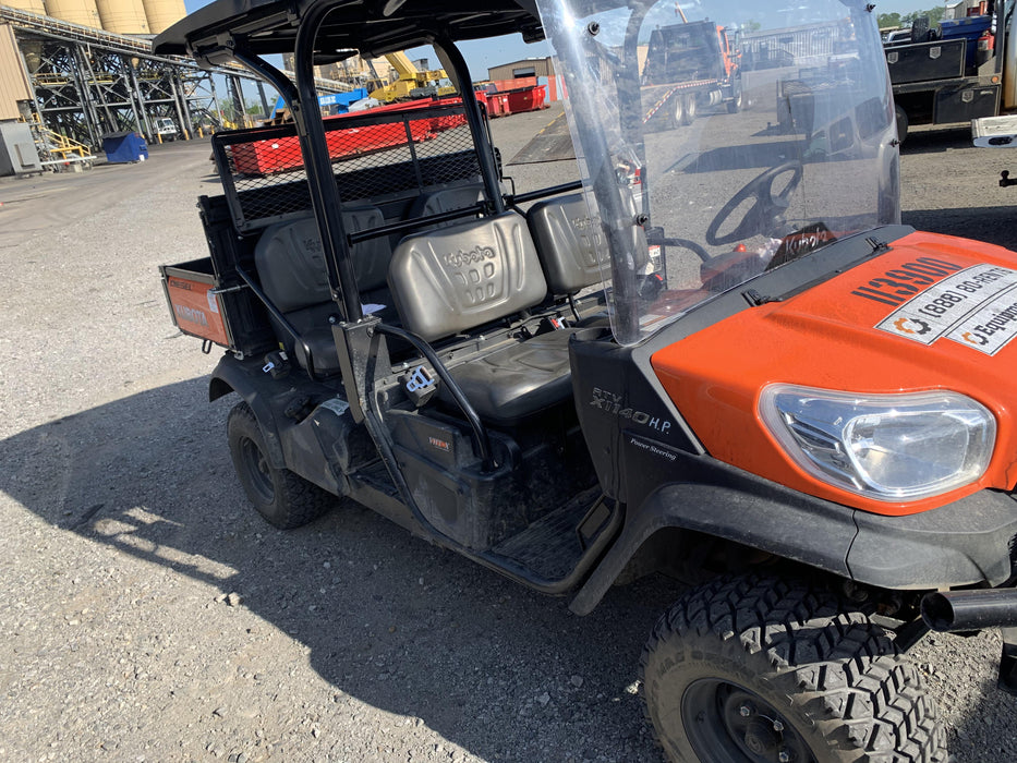 2020 Kubota RTV-X1140W-H 4wd Utility Cart, 4 Seat, Diesel, LED Strobe, Windshield Tempered Glass, Plastic Canopy, Wire Harness Kit, Backup Alarm
