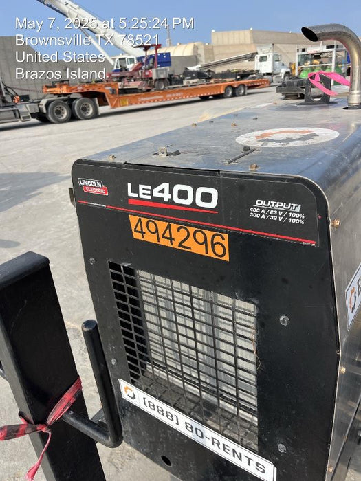 2025 Lincoln Electric LE400 Diesel, Kubota V1505, 22 HP, Trlr, Cable Rack, Light Kit, ES Decals, T3