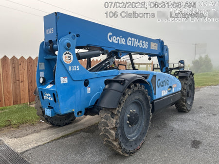 2018 Genie GTH-636 Genie GTH-636 w/Open ROPS, Solid Tires, Work Light/Beacon, 48" Carriage and Forks