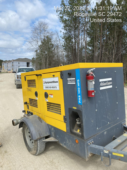 2020 ATLAS COPCO PAS 100 HF CS Enclosed