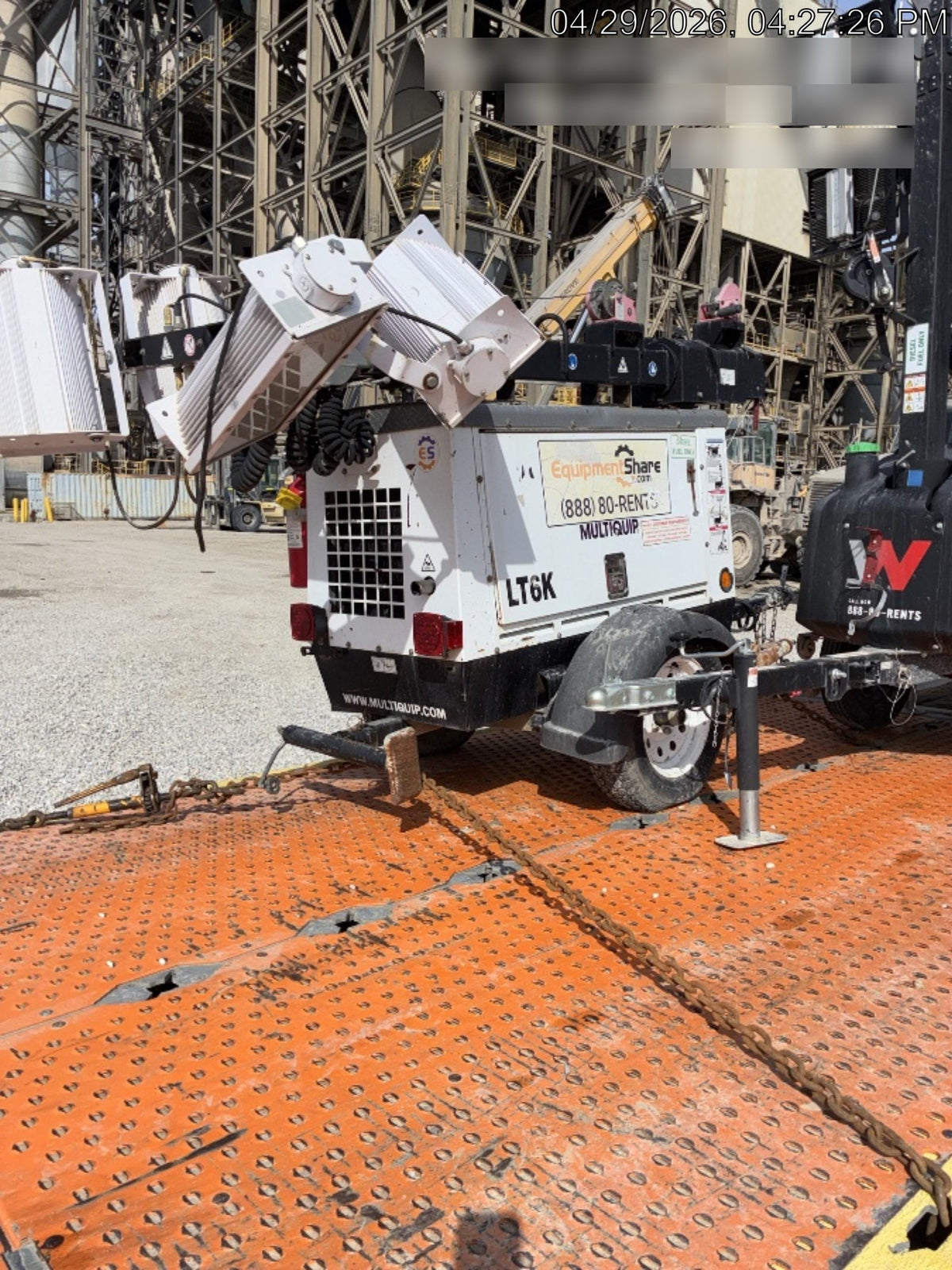 2017 Multiquip LT6K` MultiQuip LT6KV Towable Light Tower