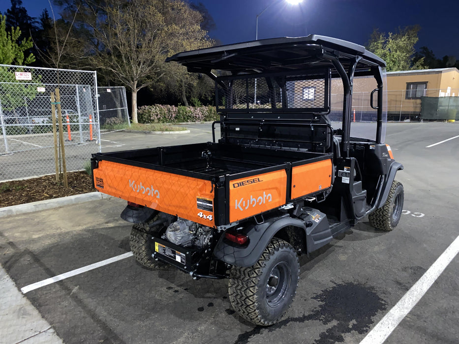 2022 Kubota RTV-X1140W-H Plastic Canopy, Windshield Acrylic Clear, LED Strobe Light, Wire Harness Kit, Back up Alarm