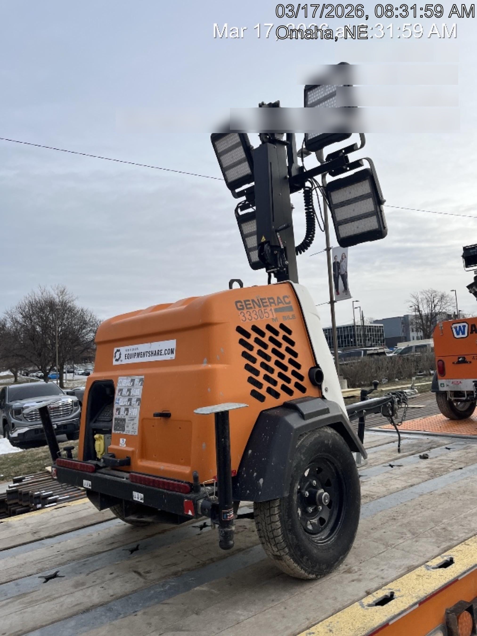 2023 Generac MLT2 Diesel, Flex Switch 120V Input, Powerzone Controller, (4) 320W LED Lights, 4kW Generator, 39.9 Gal Fuel Tank, 2" Ball, T3