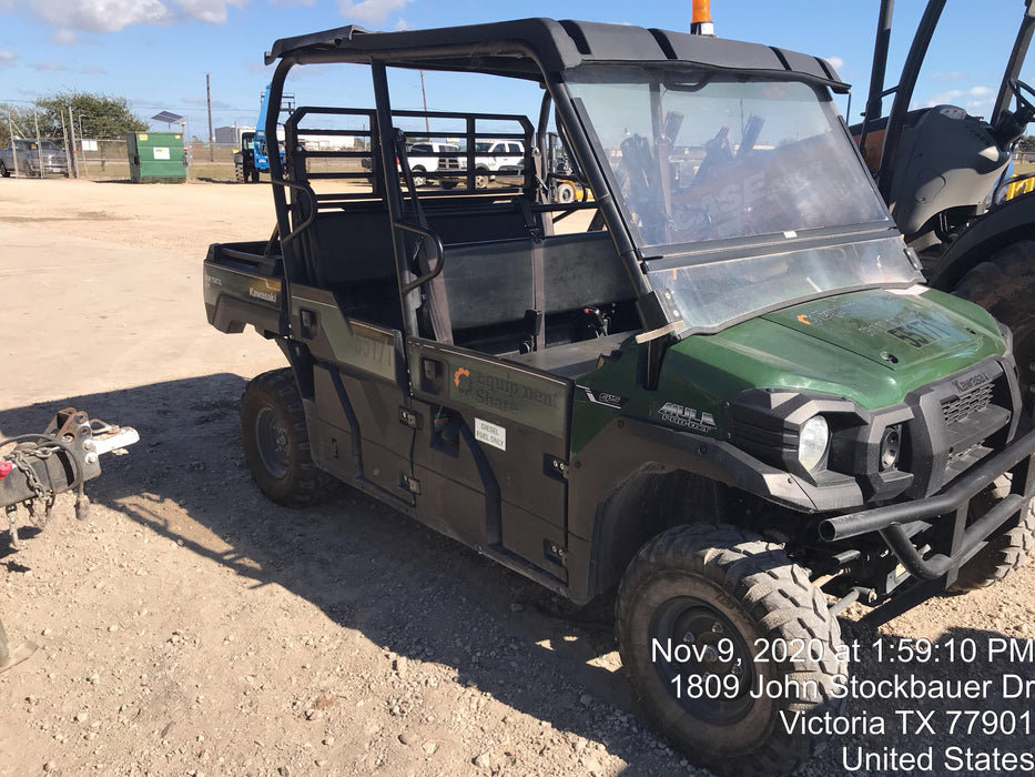 2019 Kawasaki Mule PRO-DXT Standard Options, Backup Alarm, Beacon, Plastic Hard Top, Poly Windshield, Horn Kit