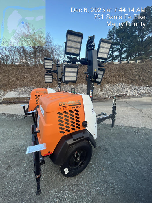 2023 Generac MLT2 Diesel, Flex Switch 120V Input, Powerzone Controller, 
(4) 320W LED Lights, 4kW Generator, 39.9 Gal Fuel Tank, 2" Ball, T3