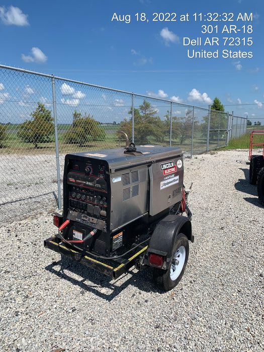2019 Lincoln Electric Vantage 322 Ready-Pak 3, Two Wheel Trailer, Fender and Light Kit, Cable Rack