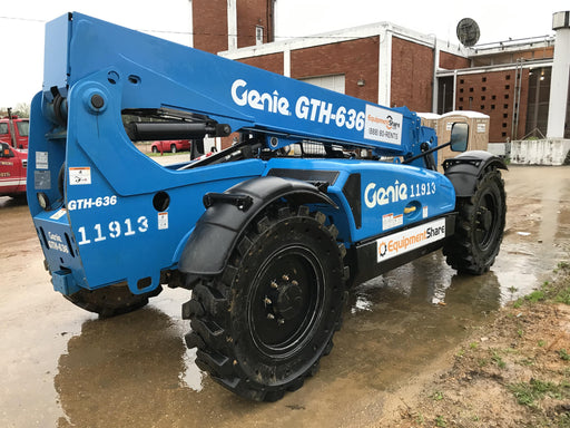 2018 Genie GTH-636 Genie GTH-636 w/Open ROPS, Solid Tires, Work Light/Beacon, 48" Carriage and Forks