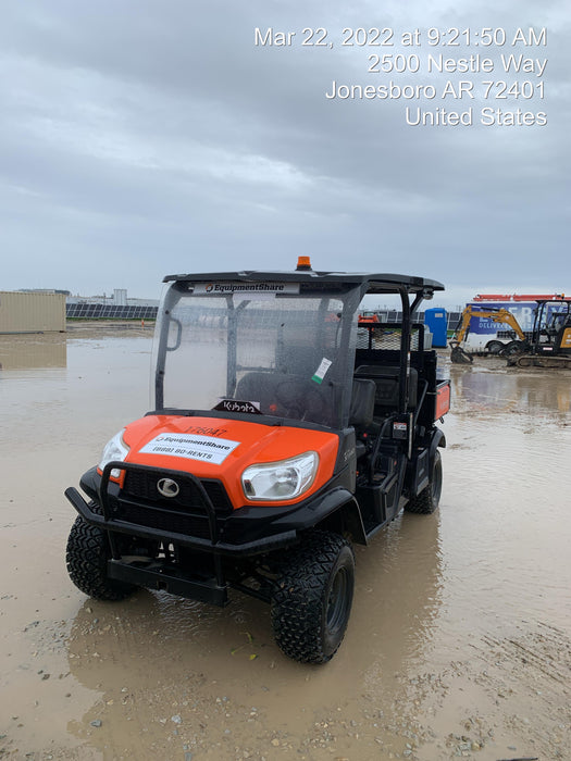 2021 Kubota RTV-X1140W-H Plastic Canopy, Windshield Acrylic Clear, LED Strobe Light, Wire Harness Kit, Back up Alarm