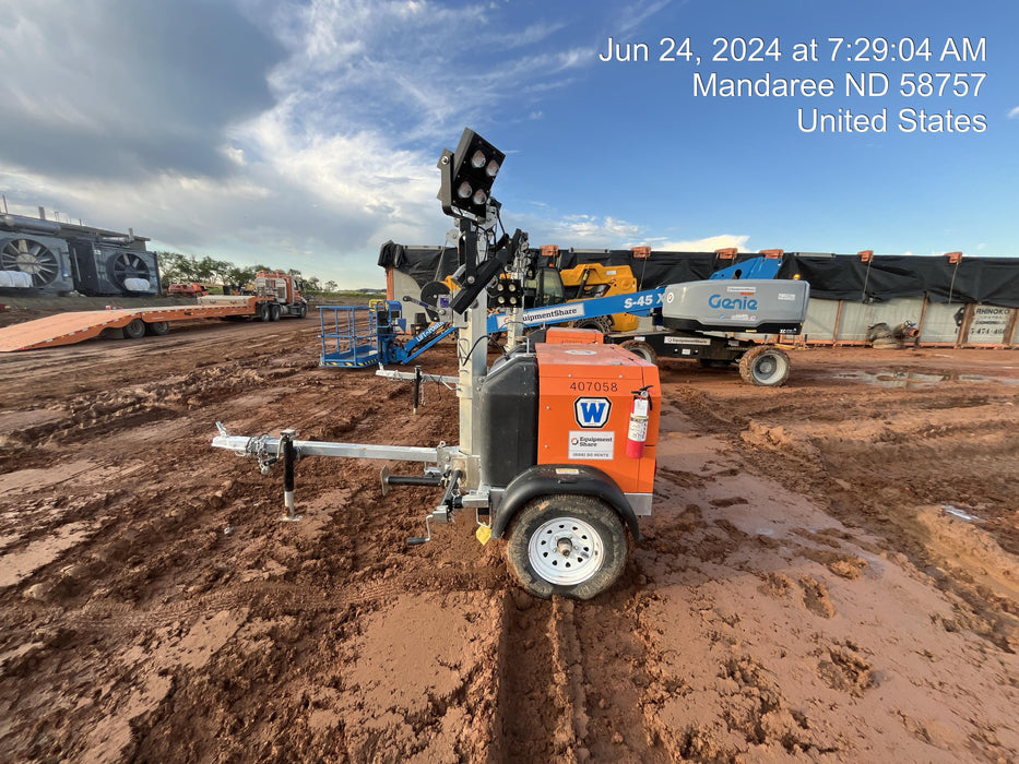 2024 Wanco WLTT-4MM4K Diesel, Deep Sea Controller, Shore Power Plug, Auto Start, (4) 350W LED Floodlights, 4kW Generator, 60 Gal Fuel Tank, 2" Ball, T3