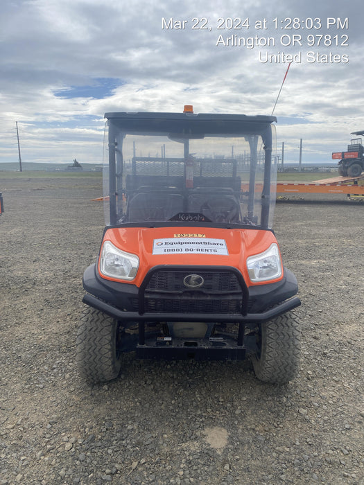 2020 Kubota RTV-X1140W-H 4WD utility cart -LED strobe -Windshield tempered glass -Plastic canopy -Wire harness kit -Backup alarm