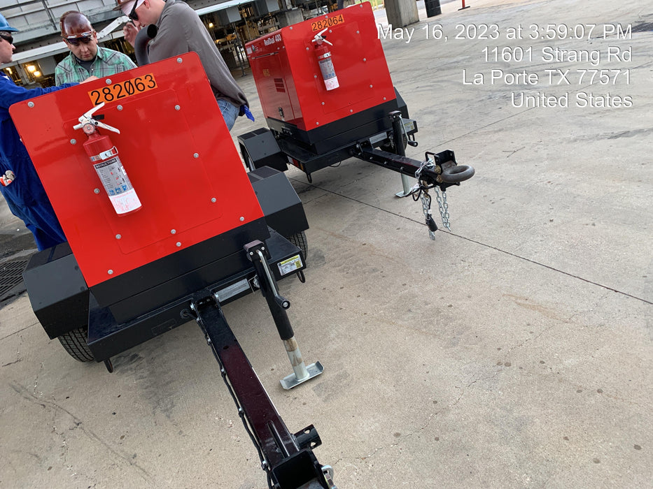 2022 Shindaiwa DGW400MDL Kubota D902 Engine, 23 HP, Dual Op Welder, Wire, Arc, Droop Stick, Tig, and CC Stick Functionality, Simulphase, 3 Phase and 1 Phase Gen Output, Single Axle NB Trlr, Slr Trckl Chrg 12V 12W, Fire Ext