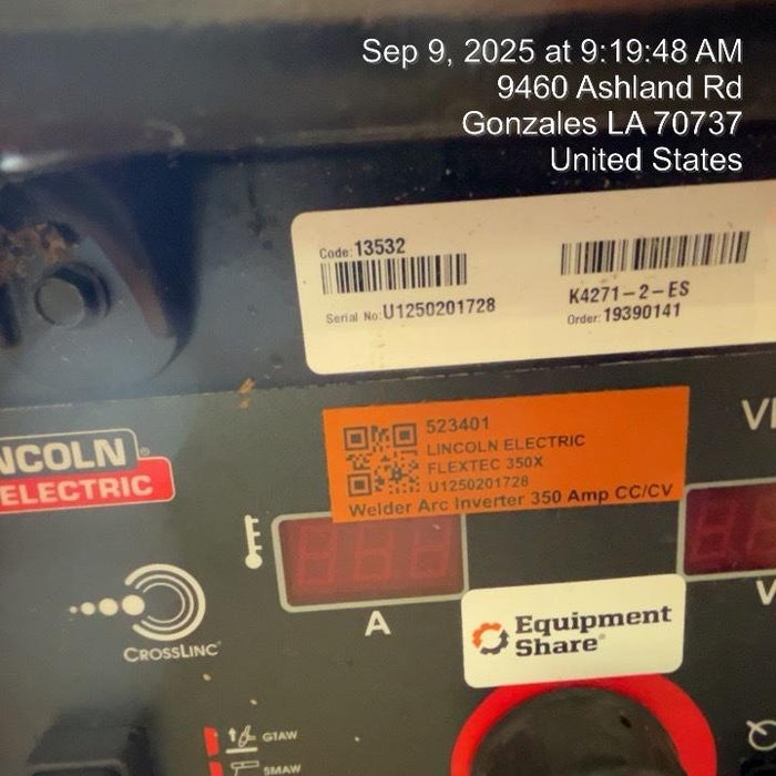 2025 LINCOLN ELECTRIC FLEXTEC 350X