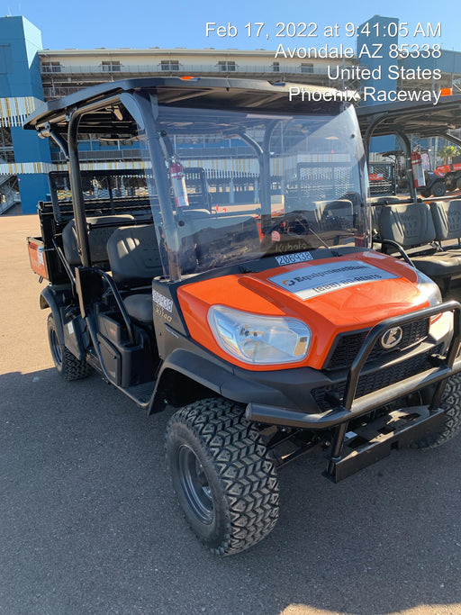 2022 Kubota RTV-X1140W-H Plastic Canopy, Windshield Acrylic Clear, LED Strobe Light, Wire Harness Kit, Back up Alarm