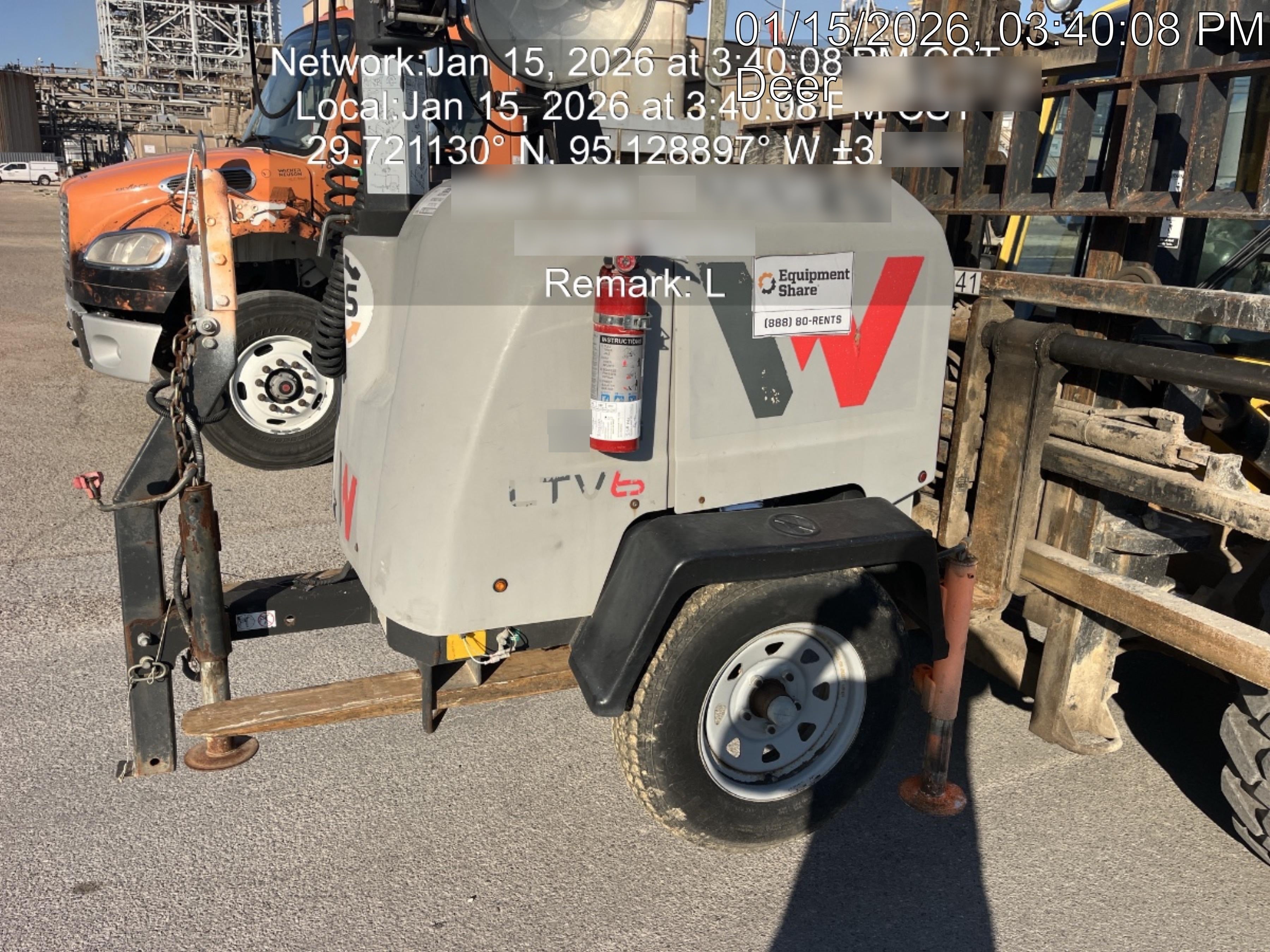 Wacker Neuson LTV6K-MH Wacker Neuson LTV6K Towable Light Tower