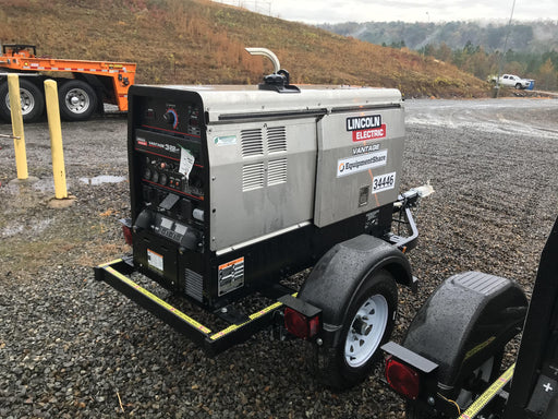 2019 Lincoln Electric Vantage 322 Welder Ready-Pak 3, Two wheel trailer, Fender and Light kit, Cable Rack