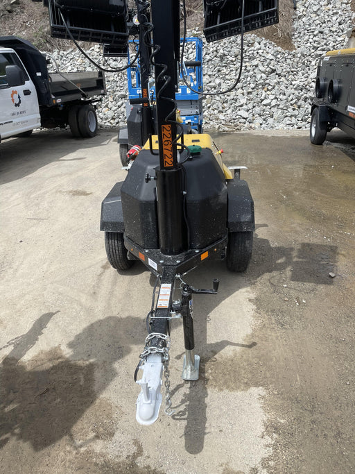 2022 Allmand NLV3GR (4) LED Light Fixture 350W, 23' Vertical Mast, 3kW Prime, Towable, Deep Sea L401, Leveling Jacks, Yanmar T4F 5.8hp