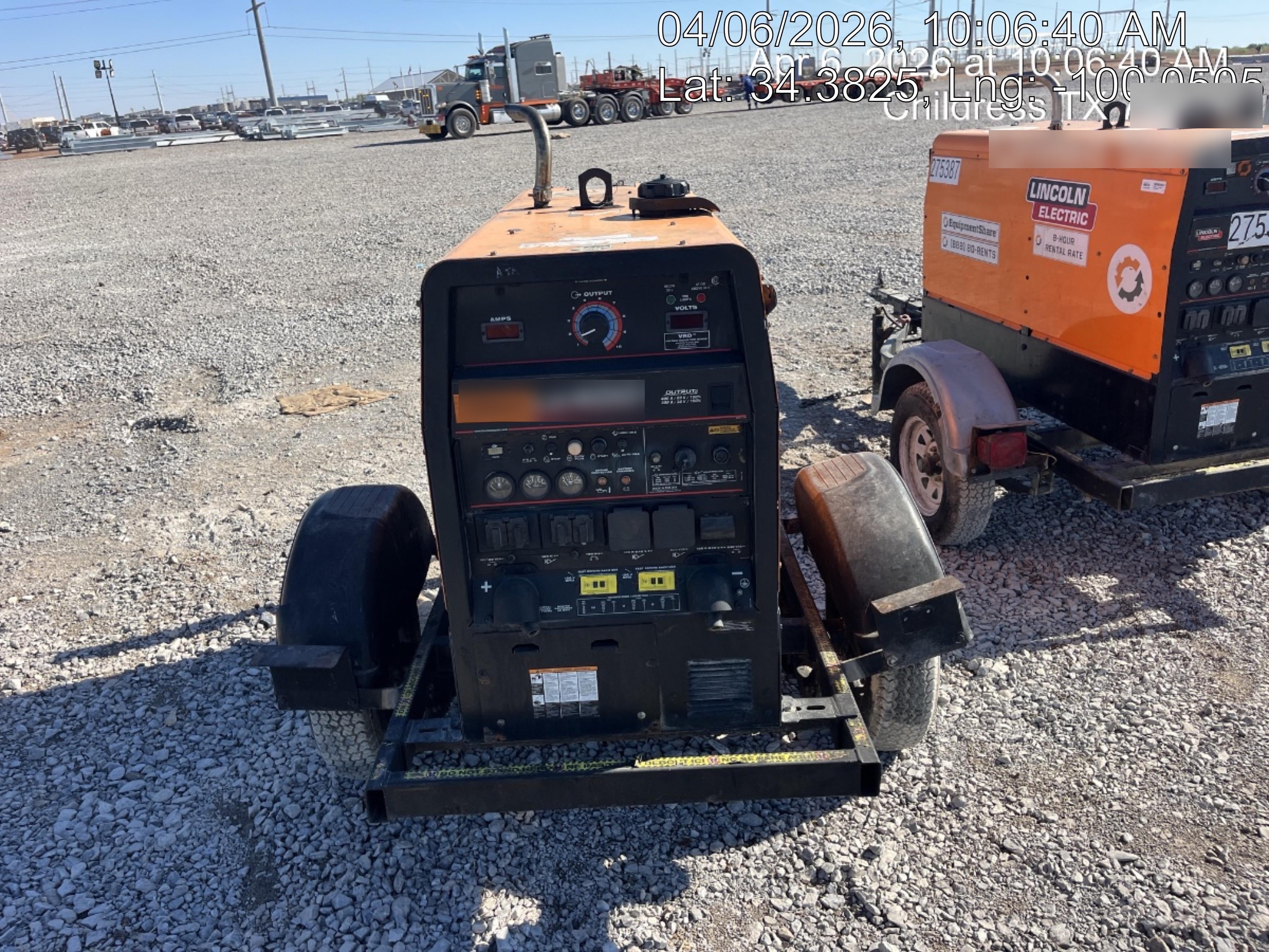 2022 Lincoln Electric LE400 Kubota V1505, Trlr, Cable Rack, Light Kit, ES Decals, T3