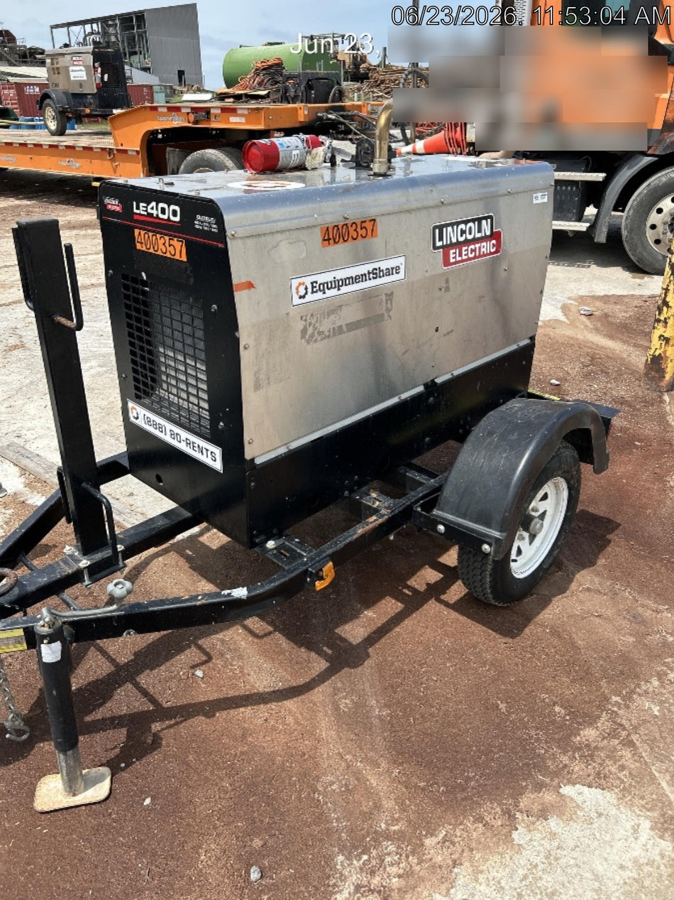 2024 Lincoln Electric LE400 Kubota V1505, Trlr, Cable Rack, Light Kit, ES Decals, T3