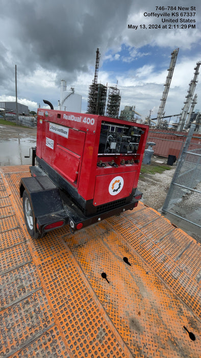2023 Shindaiwa DGW400MDL Kubota D902 Engine, 23 HP, Dual Op Welder, Wire, Arc, Droop Stick, Tig, and CC Stick Functionality, Simulphase, 3 Phase and 1 Phase Gen Output, Single Axle NB Trlr, Slr Trckl Chrg 12V 12W, Fire Ext