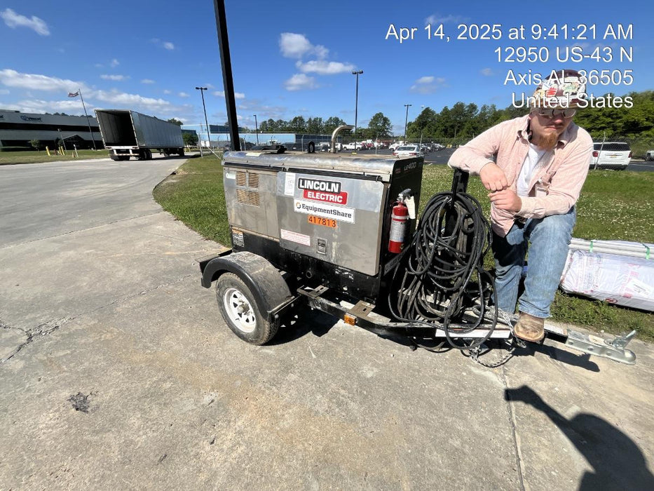 2024 Lincoln Electric LE400 Kubota V1505, Trlr, Cable Rack, Light Kit, ES Decals, T3