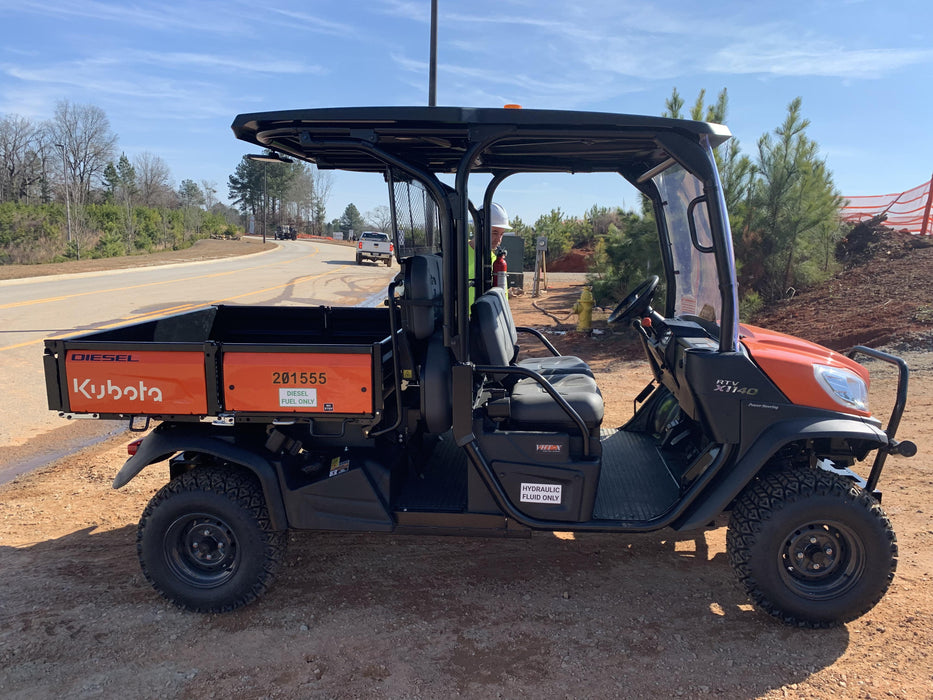 2022 Kubota RTV-X1140W-H Plastic Canopy, Windshield Acrylic Clear, LED Strobe Light, Wire Harness Kit, Back up Alarm