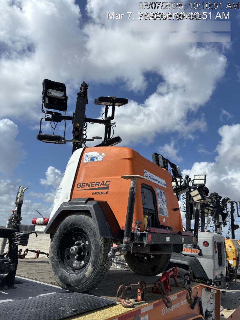 2023 Generac MLT2 Diesel, Flex Switch 120V Input, Powerzone Controller, 
(4) 320W LED Lights, 4kW Generator, 39.9 Gal Fuel Tank, 2" Ball, T3