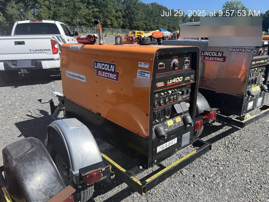 2022 Lincoln Electric LE400 Kubota V1505, Trlr, Cable Rack, Light Kit, ES Decals, T3