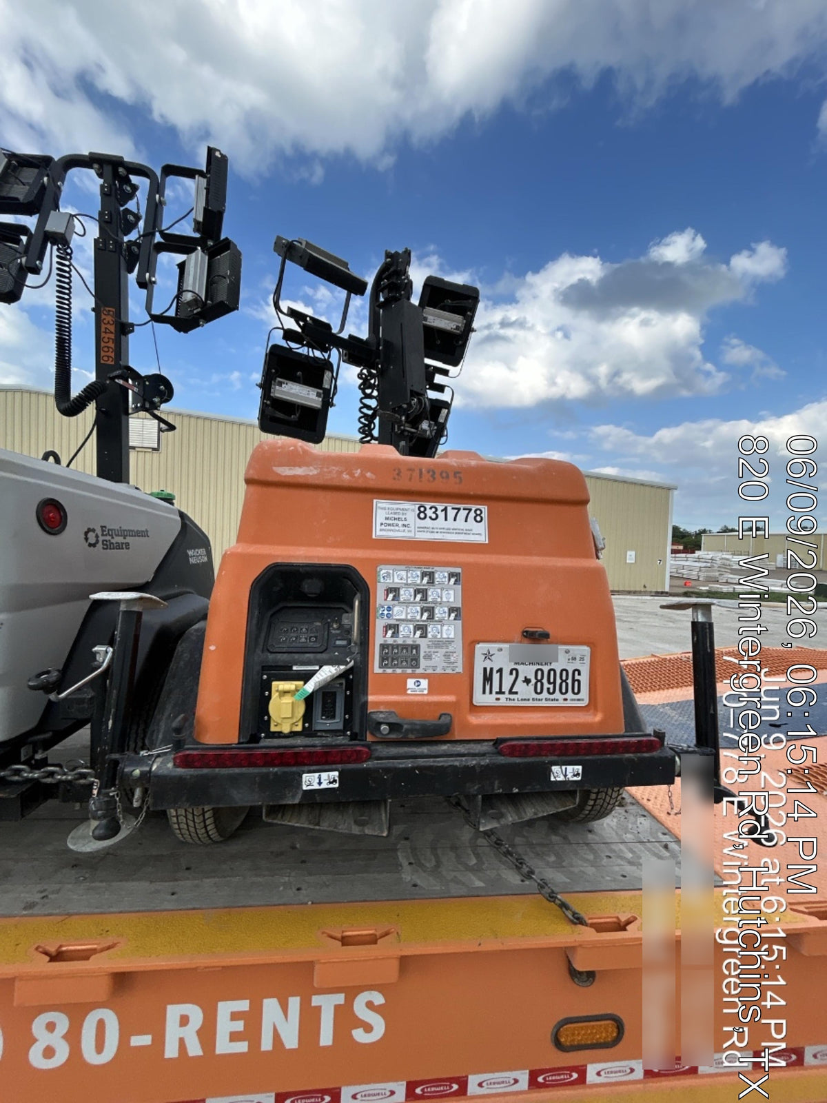 2023 Generac MLT2 Diesel, Flex Switch 120V Input, Powerzone Controller, 
(4) 320W LED Lights, 4kW Generator, 39.9 Gal Fuel Tank, 2" Ball, T3