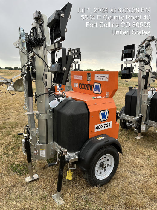 2024 Wanco WLTT-4MM4K Diesel, Deep Sea Controller, Shore Power Plug, Auto Start, (4) 350W LED Floodlights, 4kW Generator, 60 Gal Fuel Tank, 2" Ball, T3