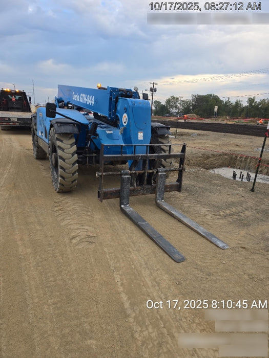 2018 Genie GTH-844 Genie GTH-844 w/ROPS, Work Lights, Solid Tires, RH Cab Mesh, Beacon, 60" Carriage and Forks