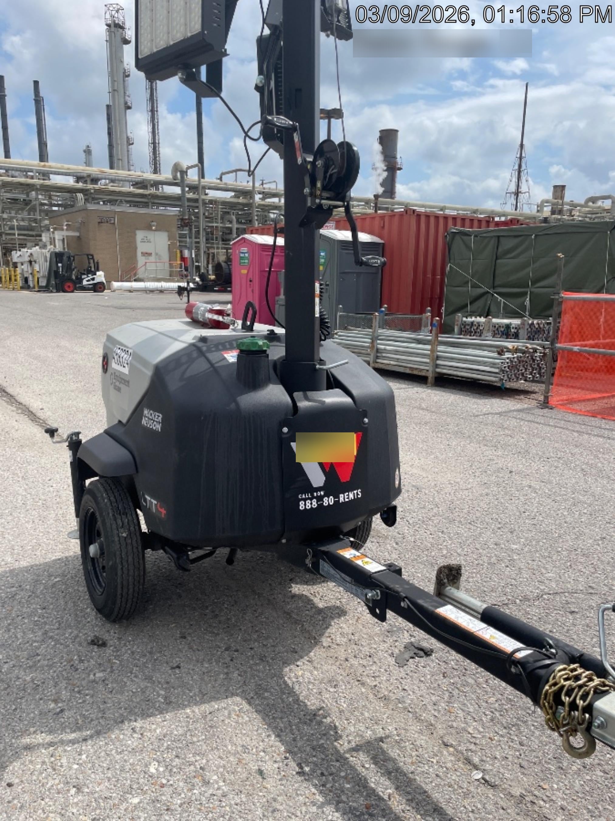 2024 Wacker Neuson LTT4 Diesel, Kohler KDW702, Deep Sea Controller, Auto Start, LED 320W, Bypass Outlet, T3