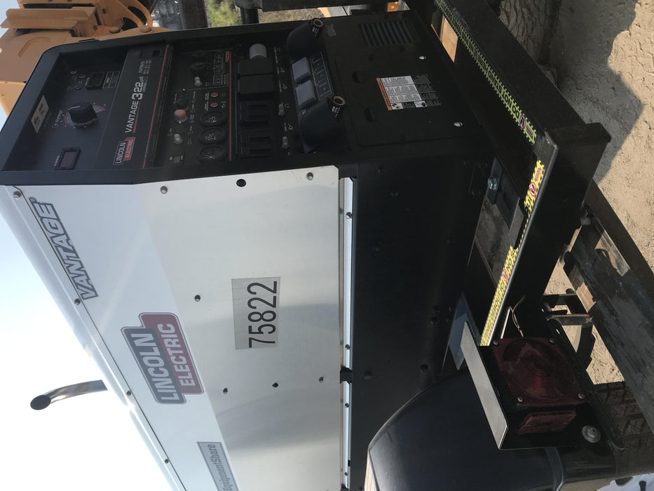 2020 Lincoln Electric Vantage 322 Welder Ready-Pak 3, w/ GPS & Decals (includes trailer, cable rack, fender light kit)